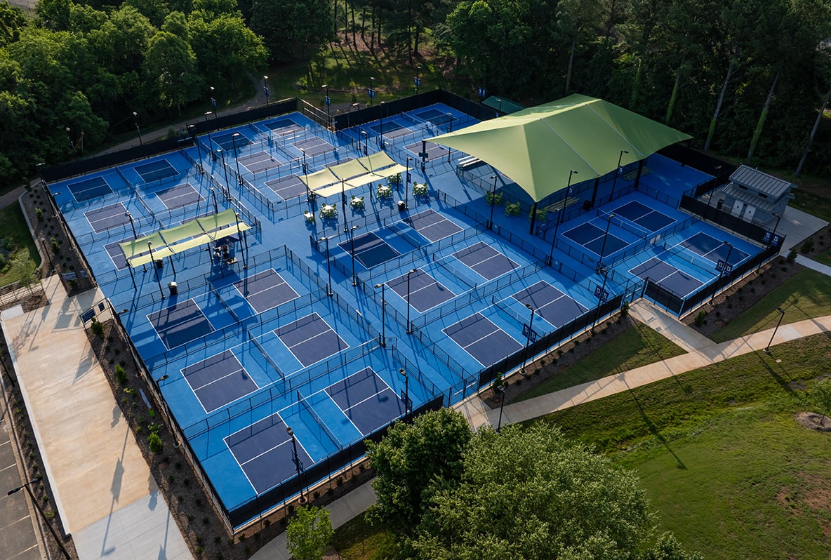 Custom Shade Solutions for Burlington's New Pickleball Complex